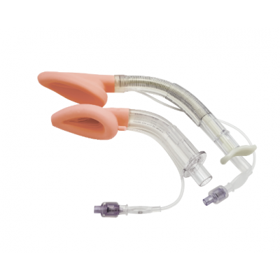 Silicone laryngeal mask, double lumen type